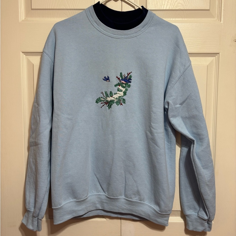 Vintage Granny Sweatshirt w/ birds